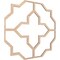 Ekena Millwork 66 56W x 66 56H x 38T Large Laird Decorative Fretwork Wood Ceiling Panels, Red Oak CELW67X67X0375LRDRO - alternate 4